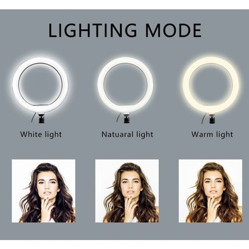 Selfie Ring Light Tripod Stand LED Phone Holder Ringlight