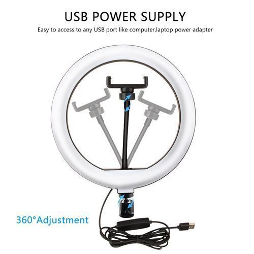 Selfie Ring Light Tripod Stand LED Phone Holder Ringlight