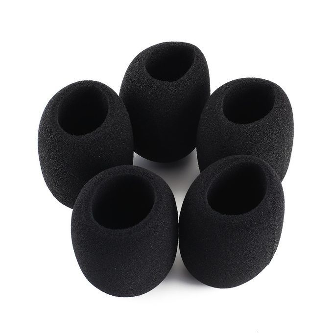5pcs Headset Replacement Foam Microphone Cover Mic Windshield