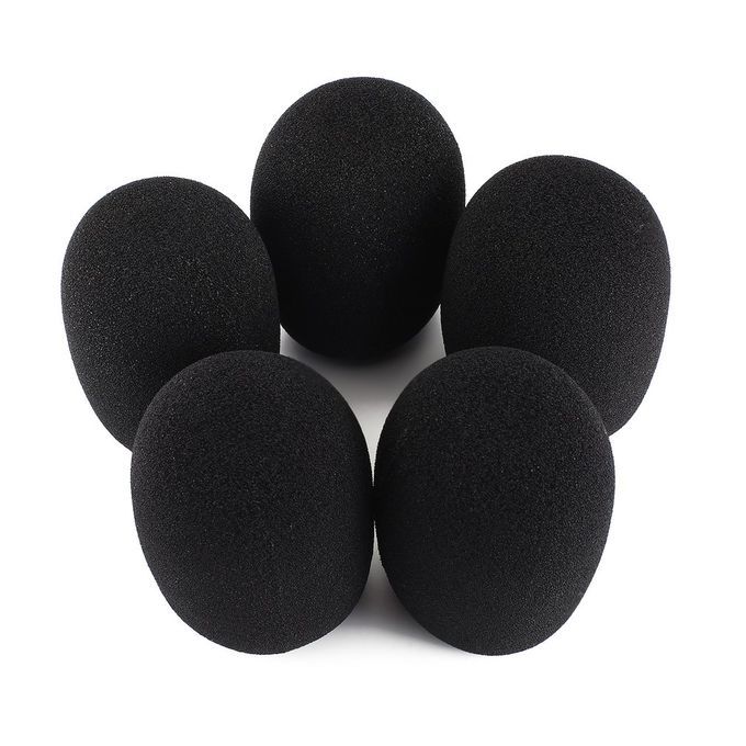 5pcs Headset Replacement Foam Microphone Cover Mic Windshield