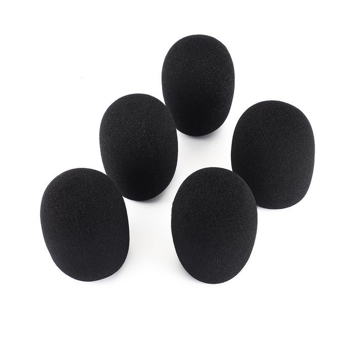 5pcs Headset Replacement Foam Microphone Cover Mic Windshield