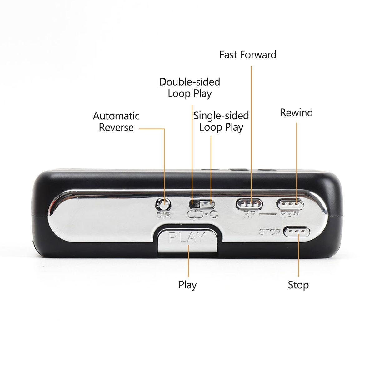 Mini Cassette Player Tape Record FM Radio With 3.5mm