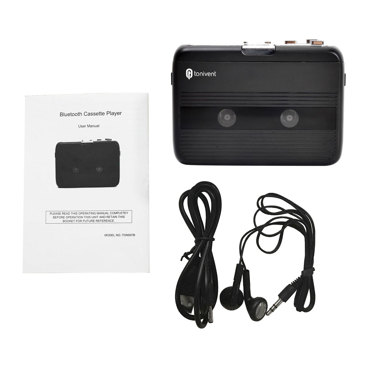 Mini Cassette Player Tape Record FM Radio With 3.5mm