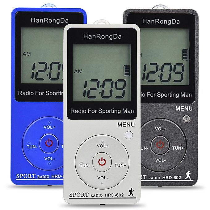 HRD-602 Portable Radio Receiver FM/AM Radio LCD Display