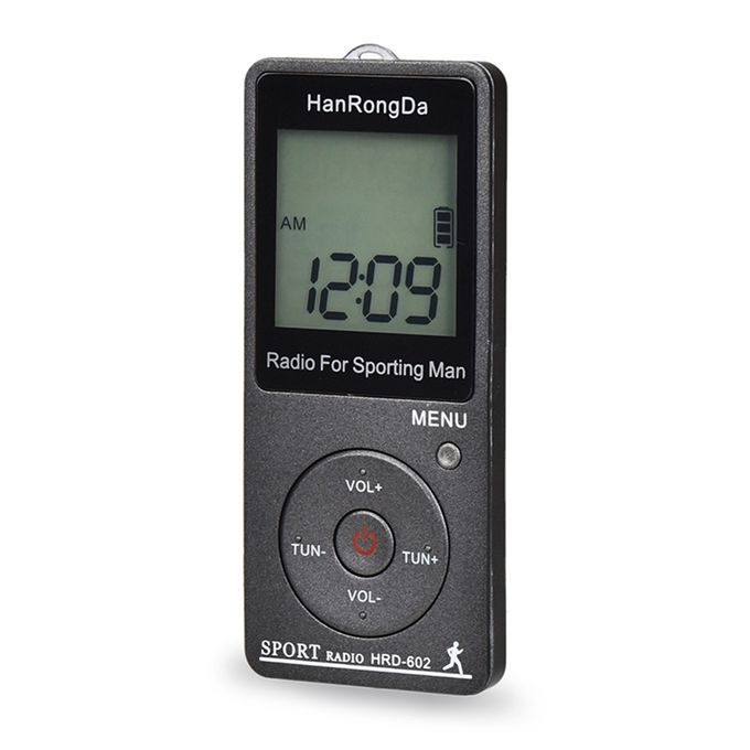 HRD-602 Portable Radio Receiver FM/AM Radio LCD Display