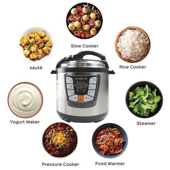 Electric Pressure Cooker With Removable 5L Non-Stick Pan