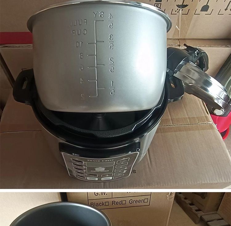 Premium 6L Silver Crest Non-stick Electric Pressure Cooker