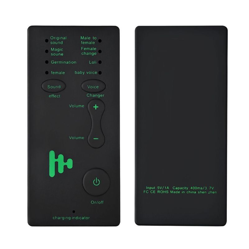 Mini Portable Voice Changer Handheld Microphone Voice Changing Device Sound Effects Machine For PS4/Phone/iPad/Computer