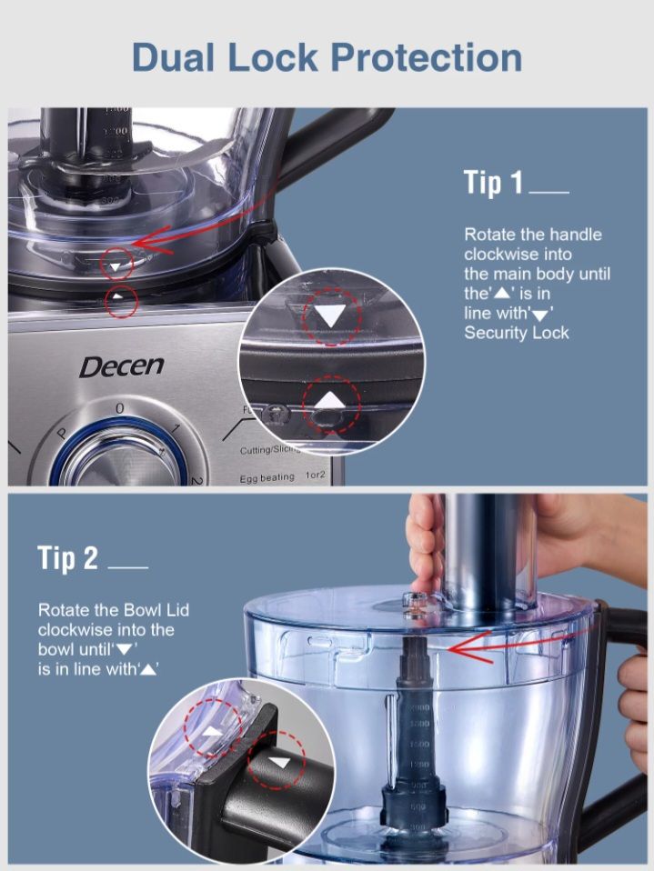 Powerful Multifunctional Food Processor - 1100W