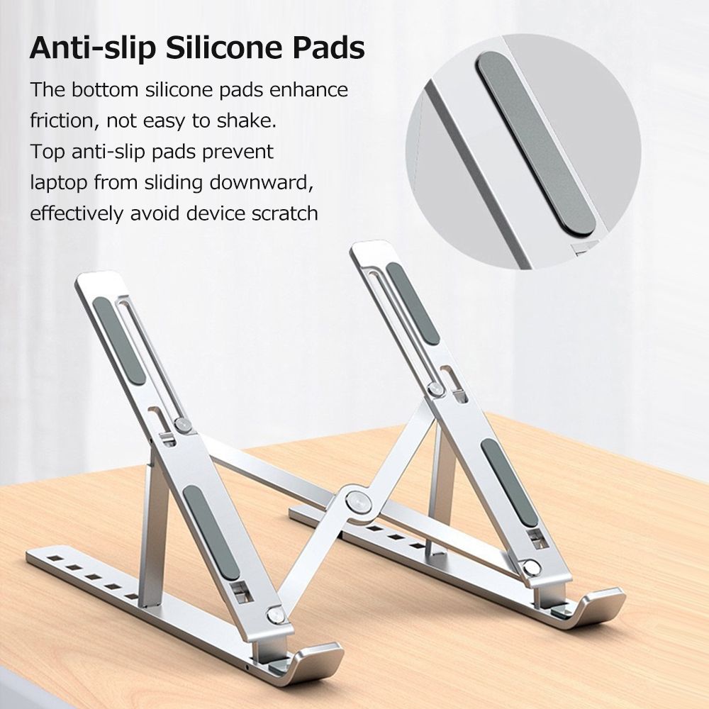 Aluminum Alloy Laptop Stand 6-level Adjustable Portable