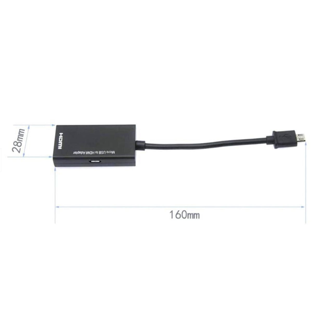 Micro-USB to HDMI Adapter 1080P HDMI Cable for Android Phone Tablet TV Support 192KHz Digital Audio
