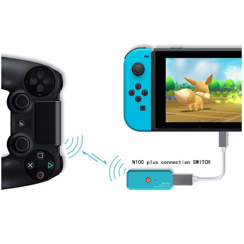 Wireless Bluetooth Controller Adapter Wireless Wired Usb Gamepad Joycon Converter For Nintend Switch Ps4 Ps3 Wiiu-Pro Controll