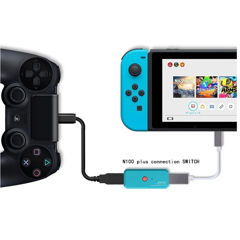 Wireless Bluetooth Controller Adapter Wireless Wired Usb Gamepad Joycon Converter For Nintend Switch Ps4 Ps3 Wiiu-Pro Controll