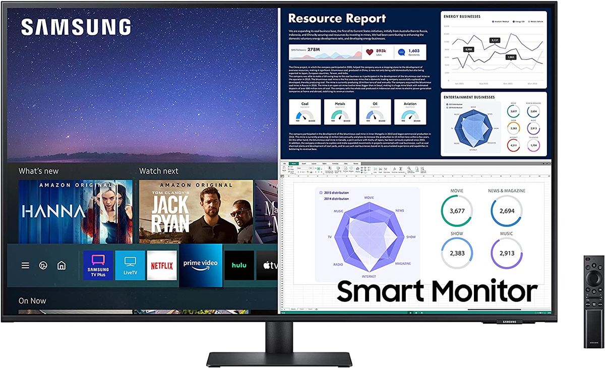 LS43AM702UNXZA 43 Inch 4k Smart Monitor, Uhd Monitor And Streaming TV