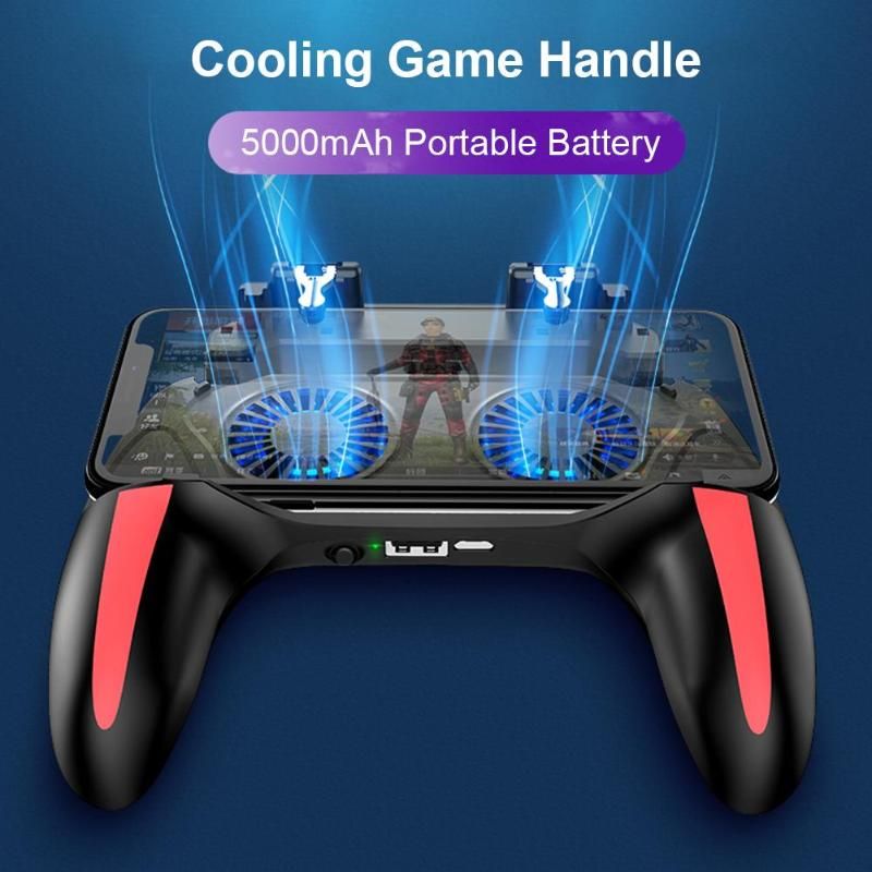 H10 4 In 1 Handle Gamepad Joystick ABS Heat Dissipation By Double Fans For PUBG Phone Game With Double Cooler Fans