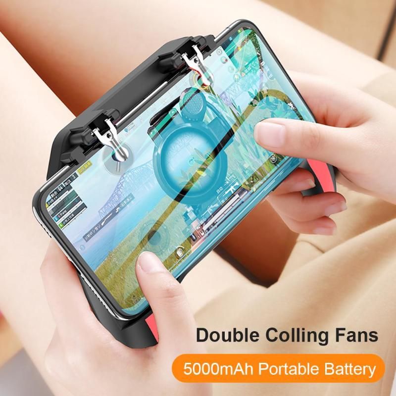 H10 4 In 1 Handle Gamepad Joystick ABS Heat Dissipation By Double Fans For PUBG Phone Game With Double Cooler Fans