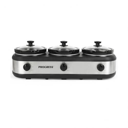 Triple Pot Slow Cooker - 405W