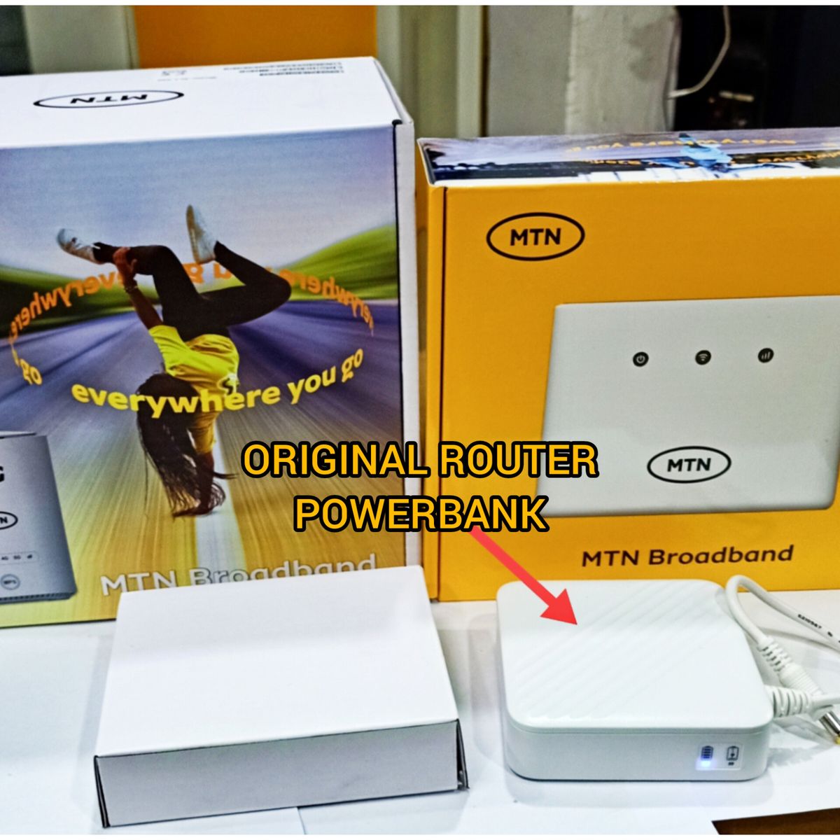 ROUTER POWERBANK ORIGINAL FOR MTN 5G & CAT4 Broadband