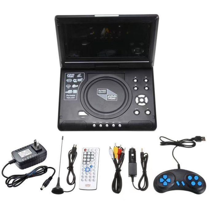 9.8 Inch 16:9 Widescreen 270° DVD Player Portable VCD Compact Disc MP3 Viewer