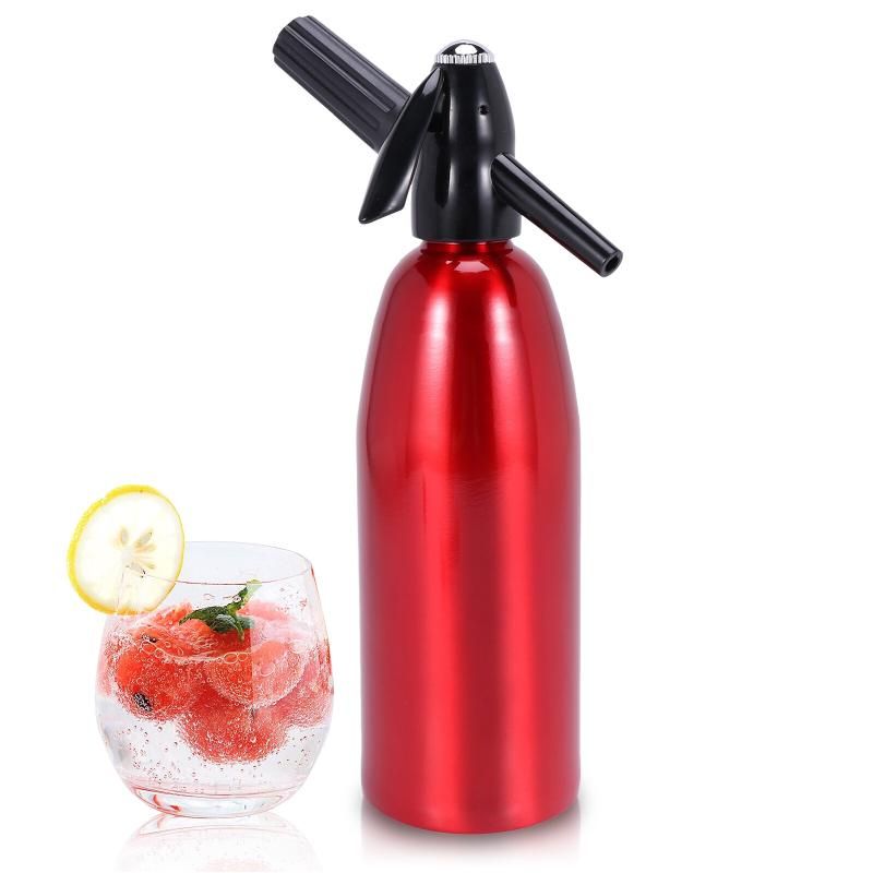 Soda Siphon Home Soda Maker (Red)