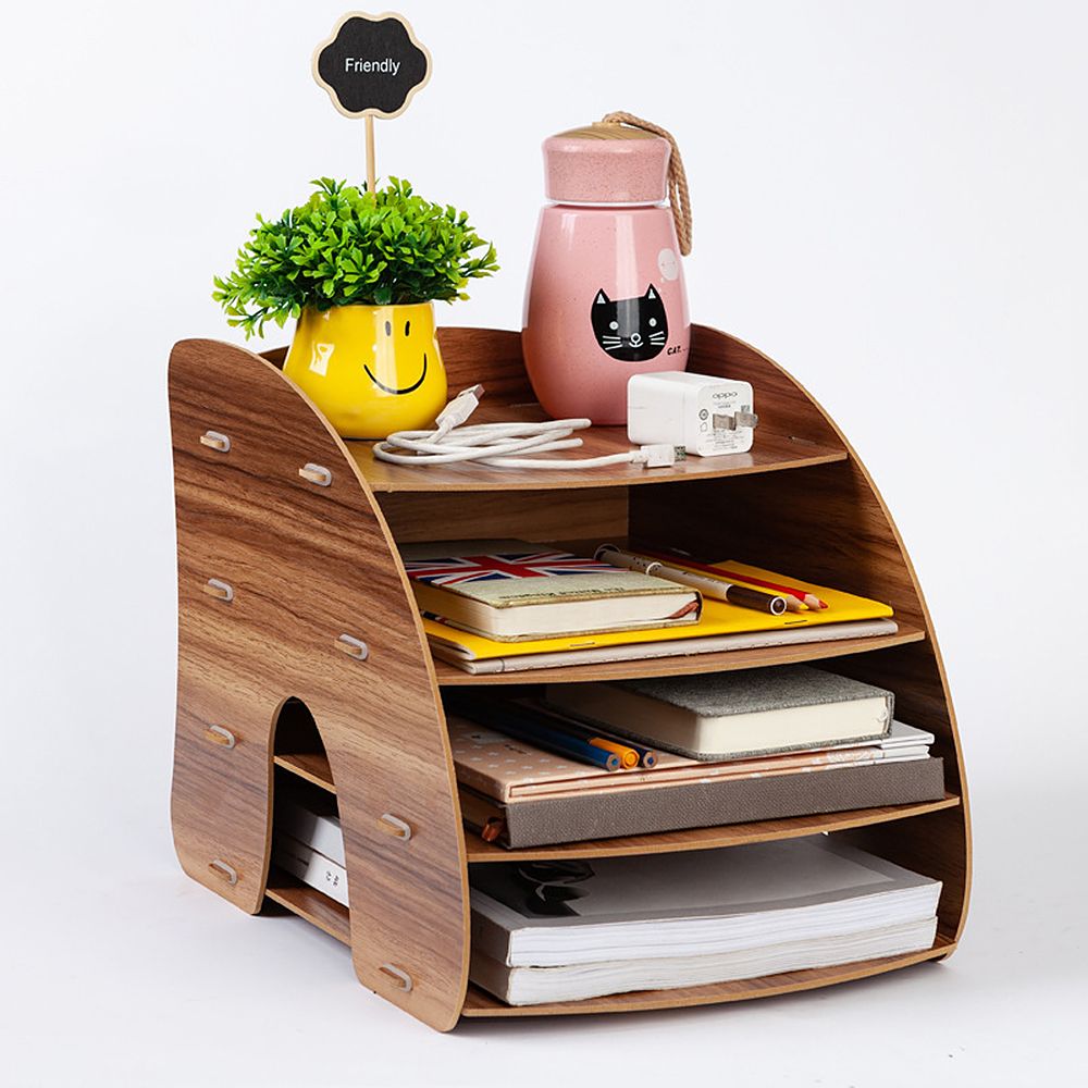 Multi-lattice Desktop Storage Shelf Multifunctional Office