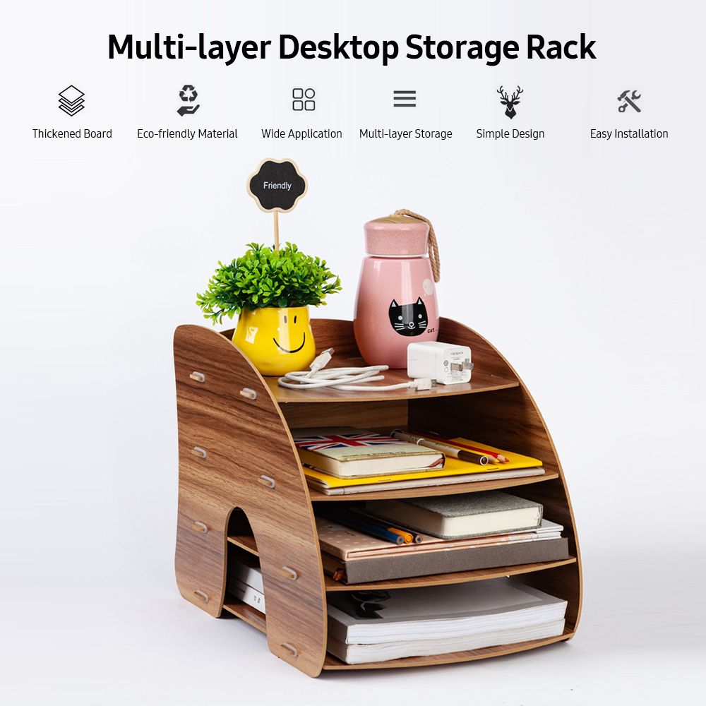 Multi-lattice Desktop Storage Shelf Multifunctional Office