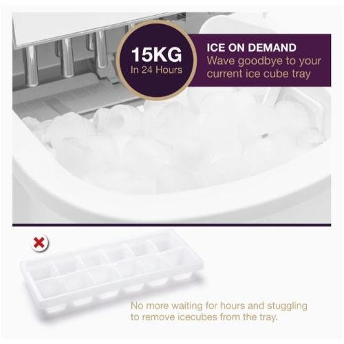 Compact Countertop Instant Ice Cube Maker