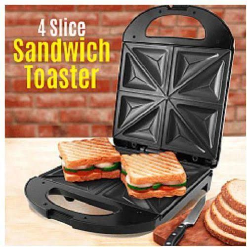 4 Slice Large Electric Toaster And Sandwich Maker