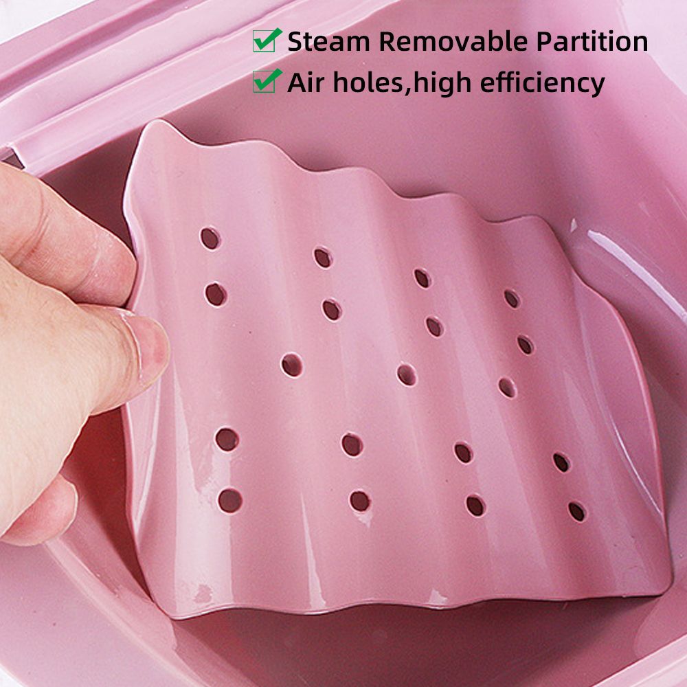 Microwave Steamer Bowl Silicone Steamer With Handle   Lid