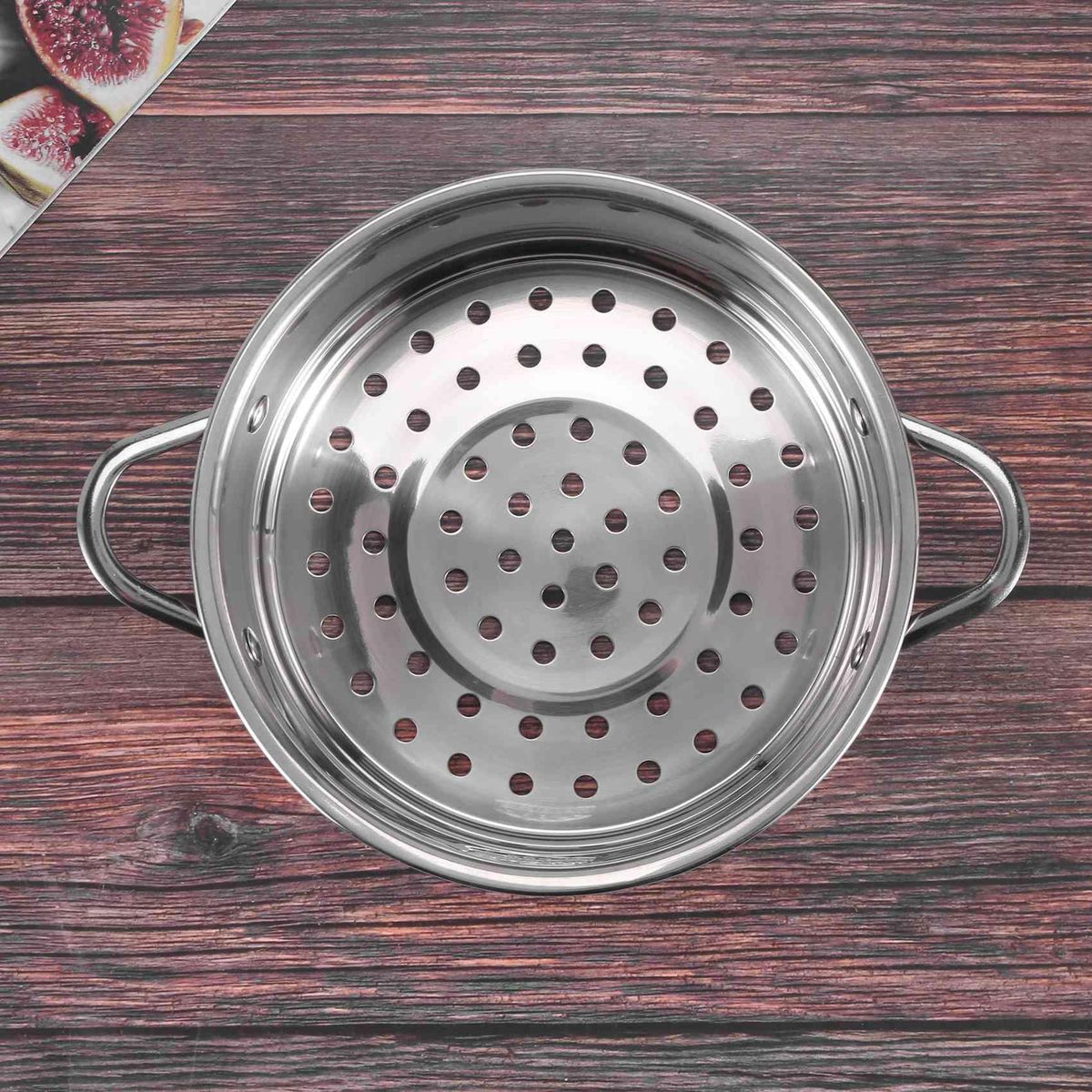 16cm Thickening Food Rack Stainless Steel Steamer with Double Ear for Soup Pot Milk Pot