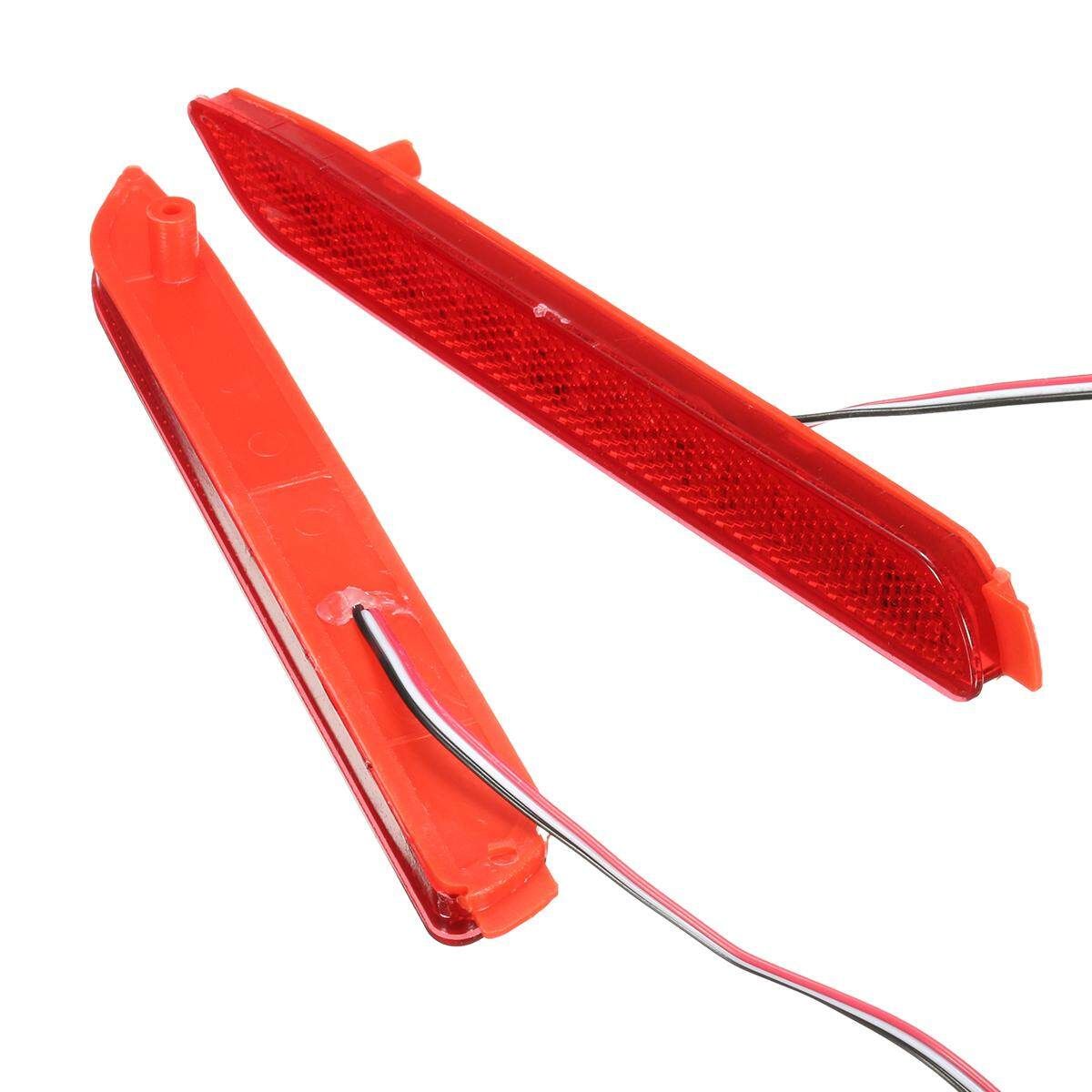LED Rear Bumper Reflector Brake Lights For Toyota Camry Reiz Matrix Venza Red