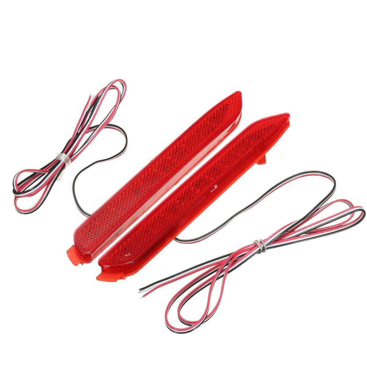 LED Rear Bumper Reflector Brake Lights For Toyota Camry Reiz Matrix Venza Red