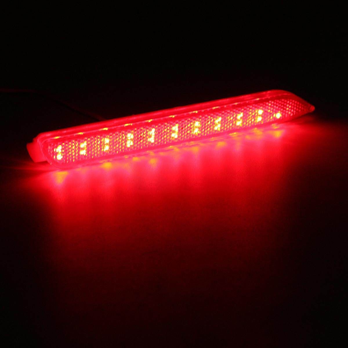 LED Rear Bumper Reflector Brake Lights For Toyota Camry Reiz Matrix Venza Red