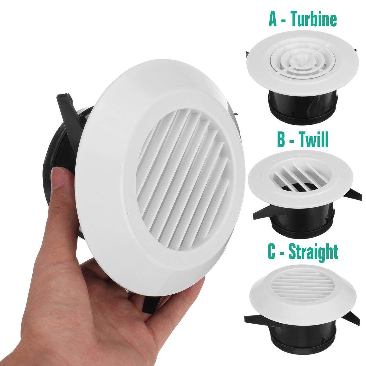 100mm ABS Plastic Air Vent Outlet 100mm Mount Wall Louver Ventilation Grille Cover Antique White