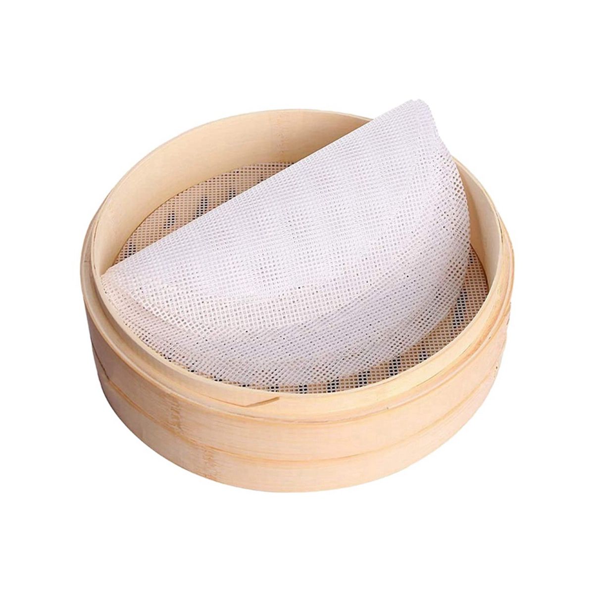 24Pcs Silicone Steamer Mesh Mat12Inch Non Stick Reusable Steamer Mesh Sheet High Temperature Resistance Steamer Liners