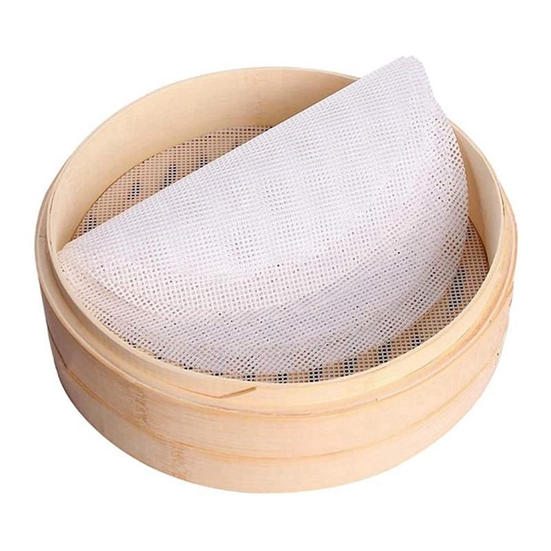 24Pcs Silicone Steamer Mesh Mat12Inch Non Stick Reusable Steamer Mesh Sheet High Temperature Resistance Steamer Liners
