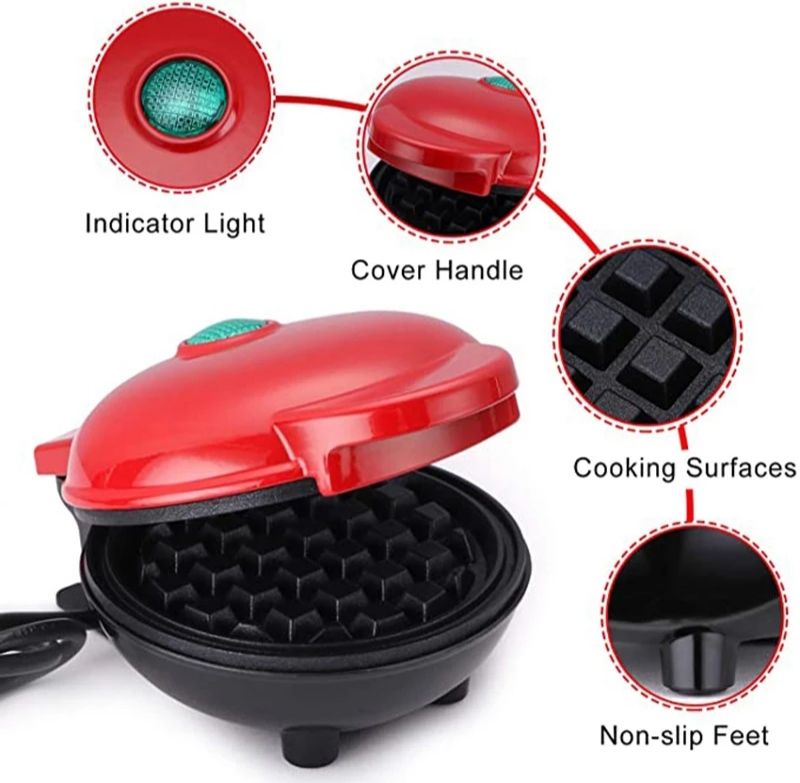 Non -stick Coating Mini Electric Waffle Maker