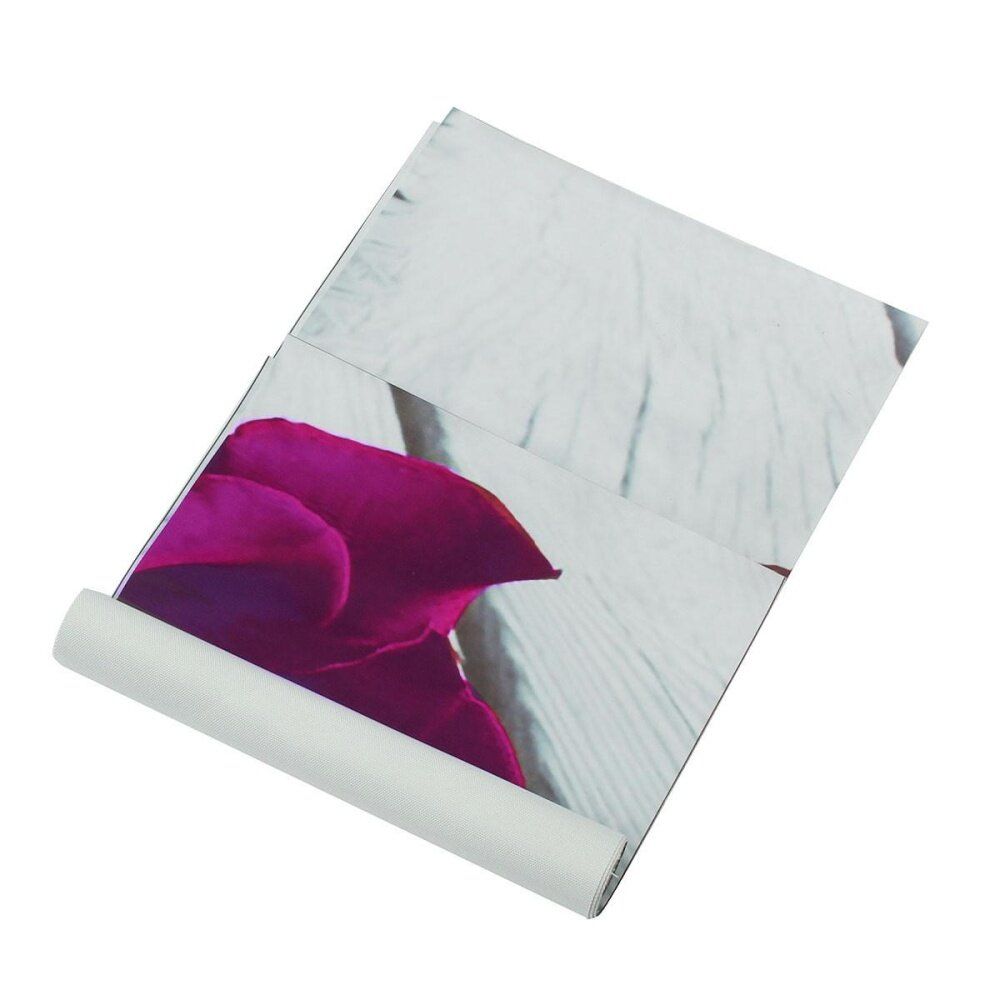 Plum Purple Rose Floral Canvas Black White Wall Art Picture Wide XL Flower Gift
