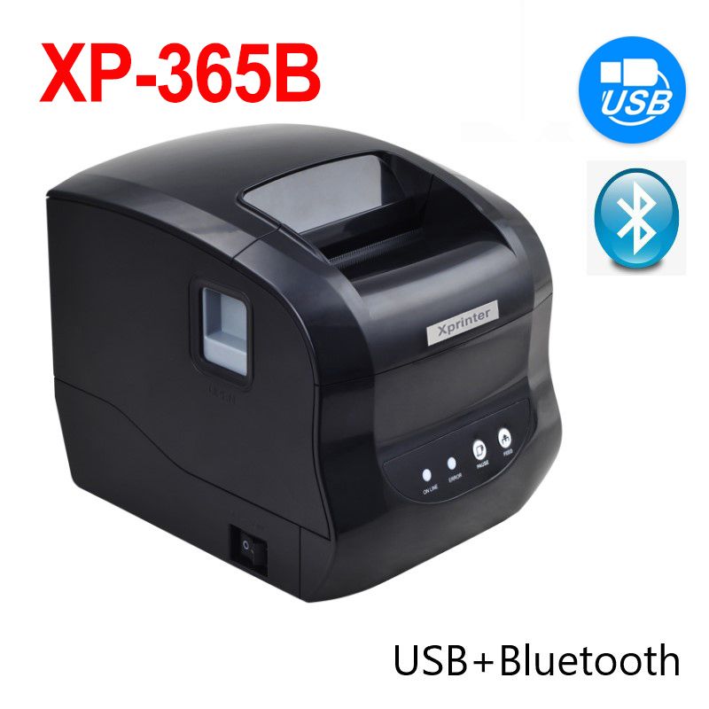 Xprinter XP-365B Label Printer Thermal Barcode Printer Sticker Printer 20-80mm Paper  In