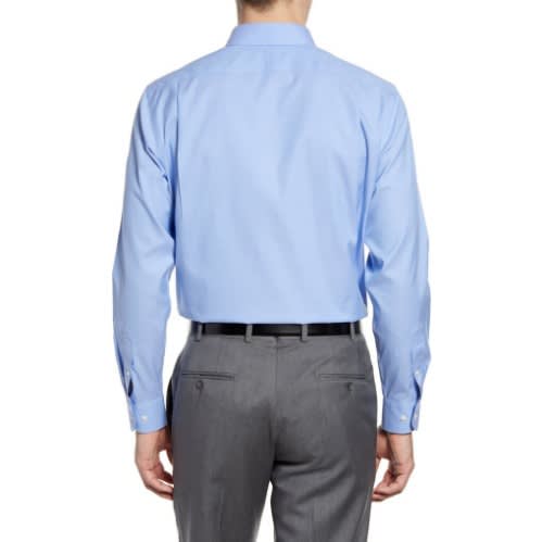 Men Formal Dress Shirt With Matching Tie - Sky Blue Shirt & Red Tie