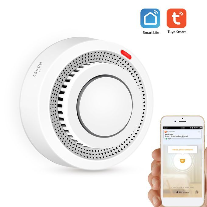 Wifi Smoke Detector Smart Fire Alarm Sensor Wireless