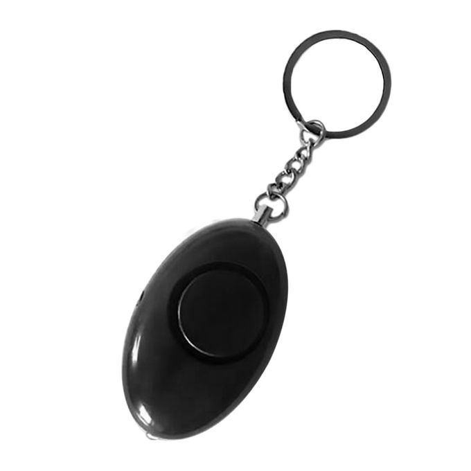 DM Egg Shape Women Personal Safety Alarm Keyring Children School Emergency Alert Black