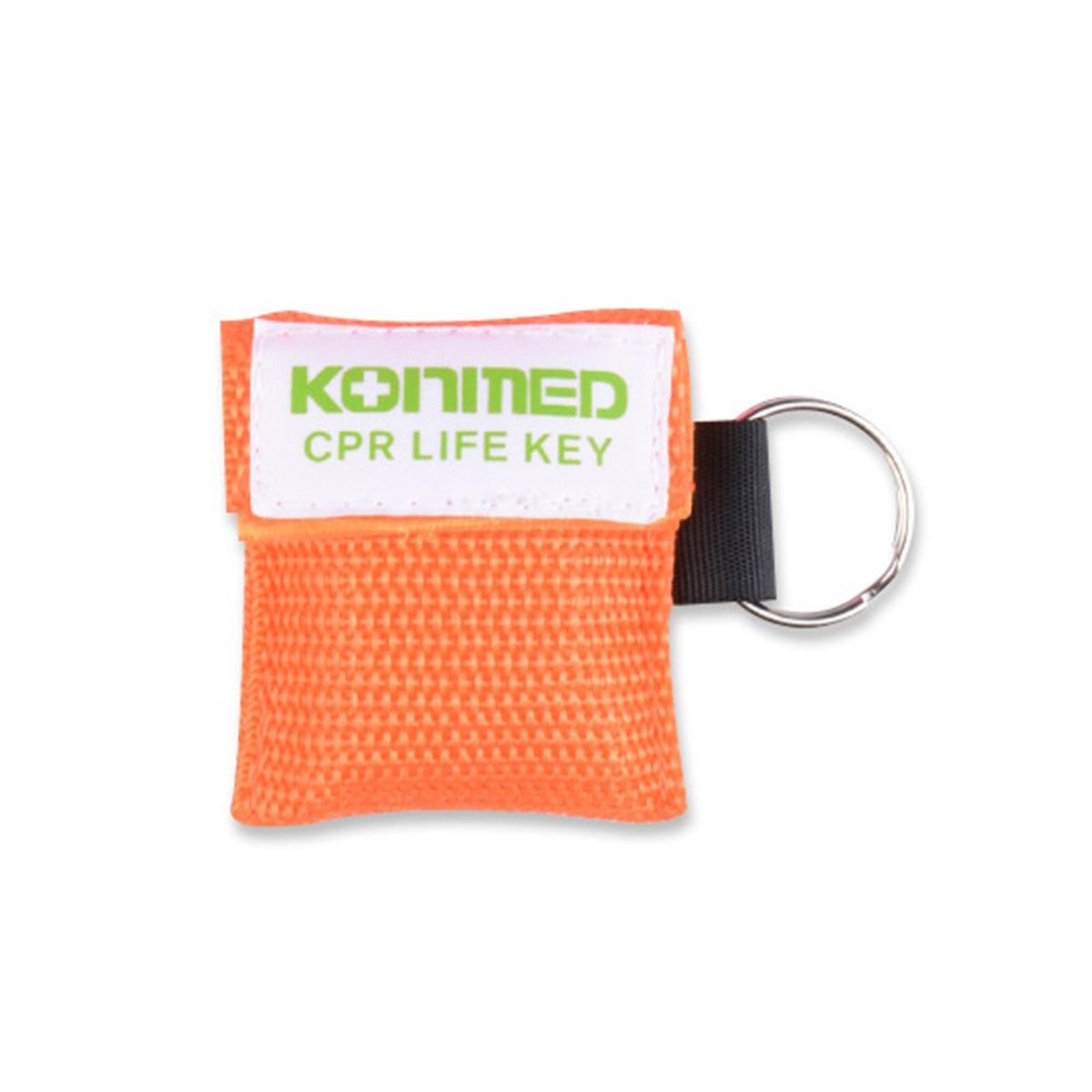 First Aid Keychain Emergency CPR Mask Respiration-Orange