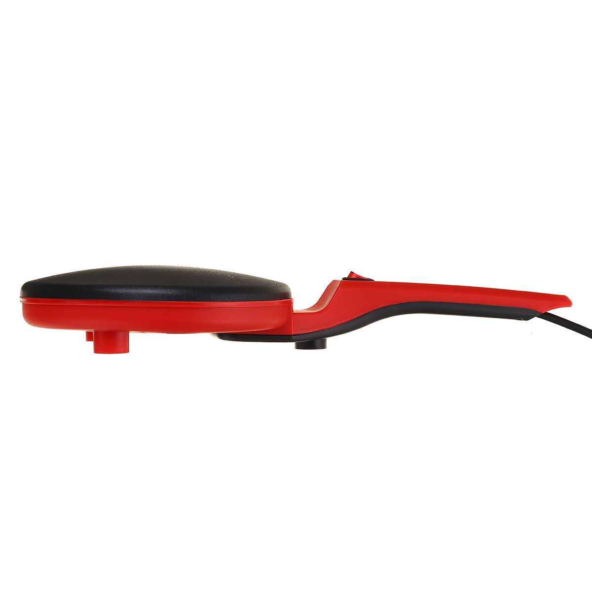 110V 600W 20cm Multifunction Electric Pancake Crepe Maker Black/Red Non-Stick Baking Pancake Pan Frying Griddle Appliances For Perfect Crepes Blintzes Pancakes Bacon Pizza Red