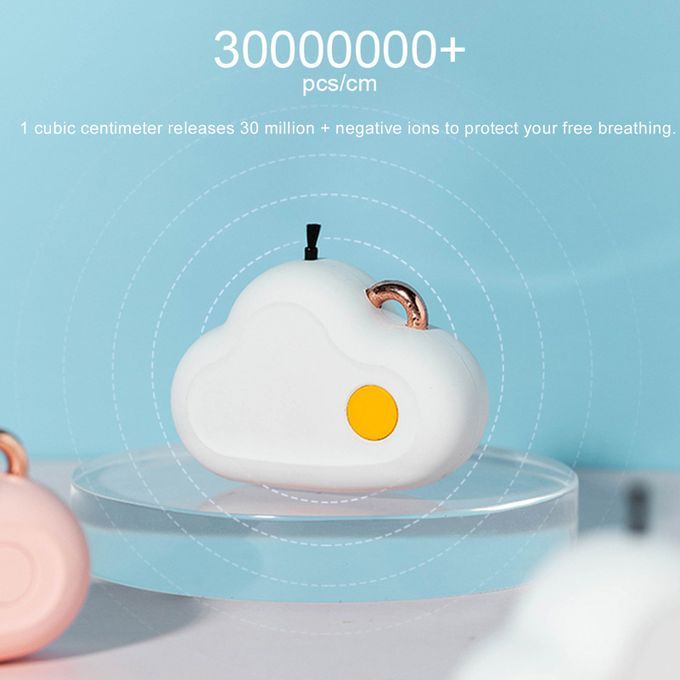 Portable Cute Cloud Shape Wearable Necklace Pendant-White