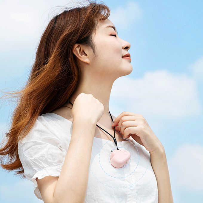 Portable Cute Cloud Shape Wearable Necklace Pendant-White