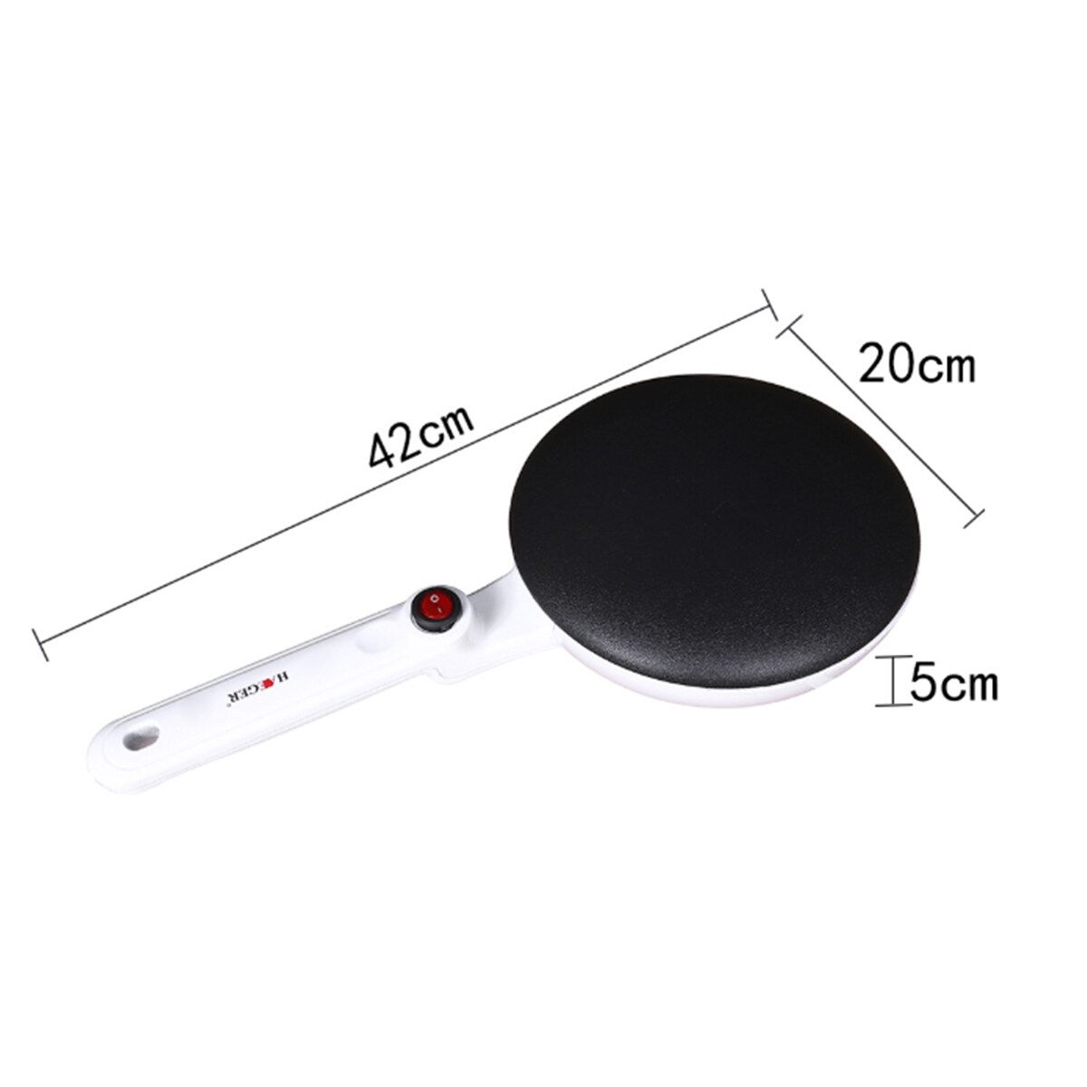 650W Electric Crepe Maker Pancake Machine Non-Stick Griddle Baking Cooking Pan