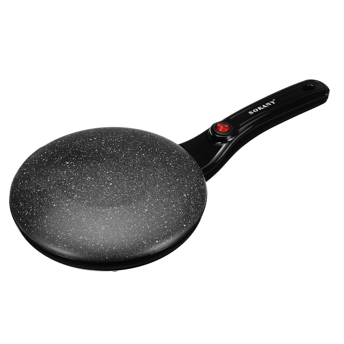 Sokany Electric Pancake Pan Maker Eggs Roll Ice Cone Roller Omelette Baking Crepe Dessert Maker Pan Pizza Non Stick Machine Black