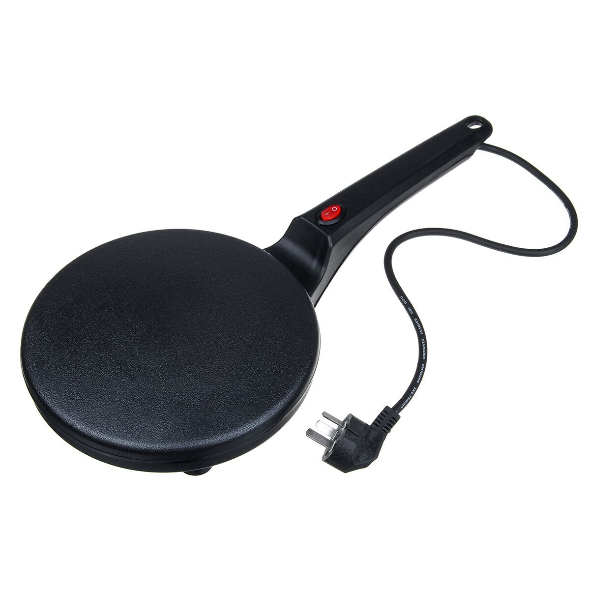8 Inch Portable Non-stick Electric Pancake & Crepe Maker Baking Pizza Machine Pancake Black