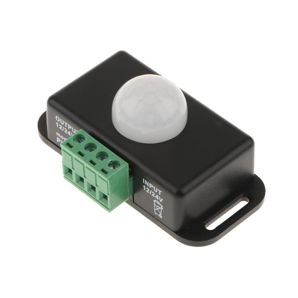 Automatic Motion Activated Switch Infrared PIR Motion Sensor Black